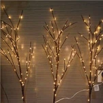 فروع الأشجار المضاءة بمصابيح LED